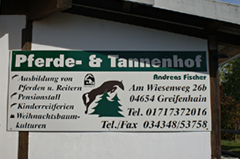 Pferde- & Tannenhof A. Fischer in Greifenhain